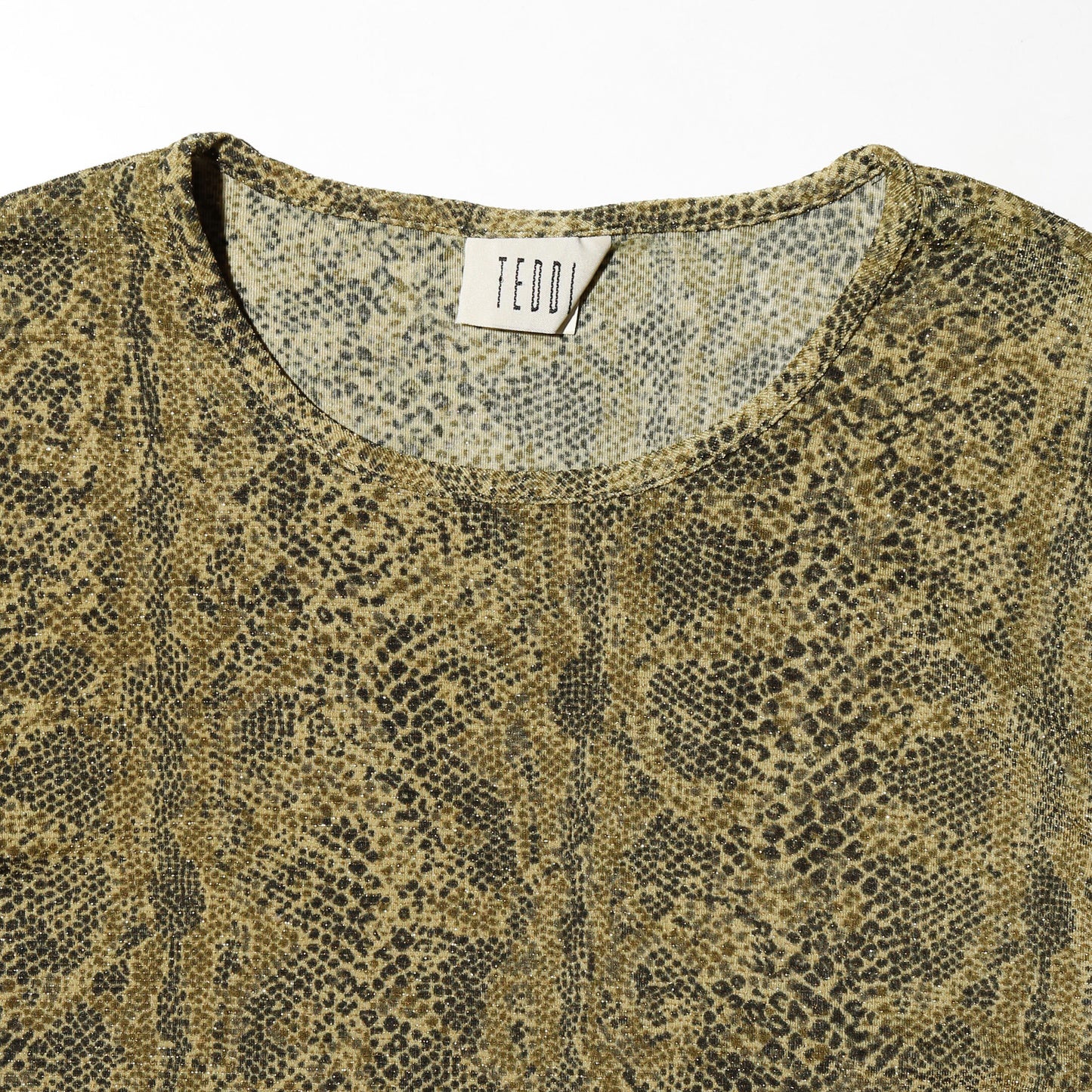vintage lame python cut sew