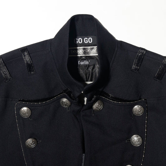 Go Go Darlin' × beauty:beast - "NAPOLEON JACKET : From the 2001's archives./Black Piping"