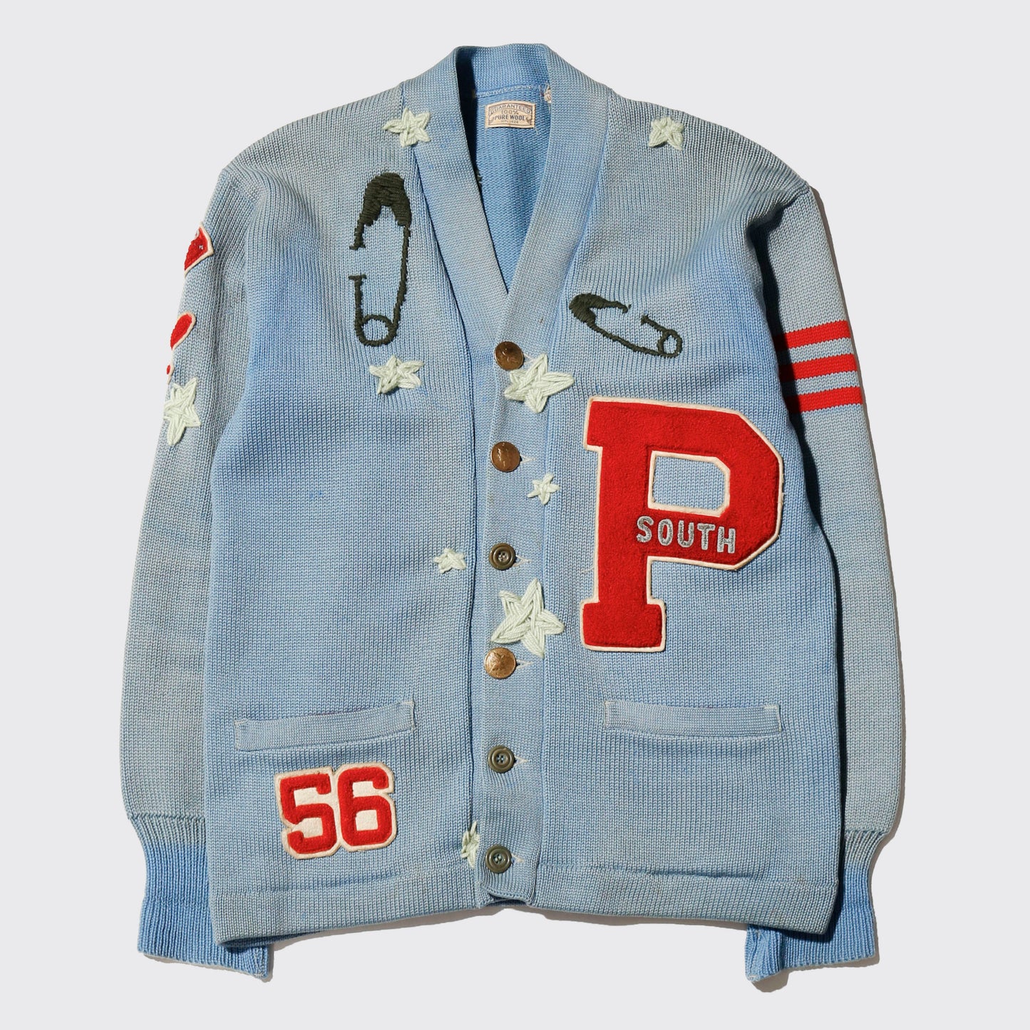 *one-off 50's craft lettered cardigan