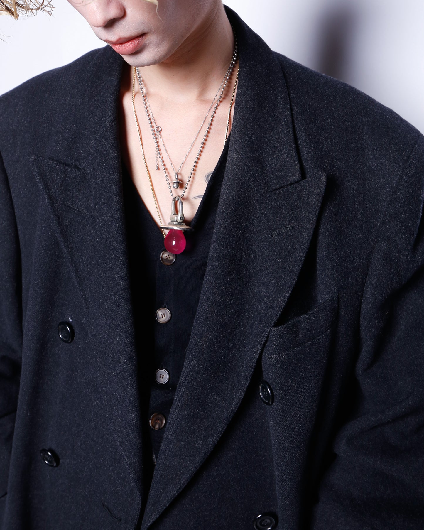 vintage 80-90's Aquascutum double breasted chesterfield wool coat