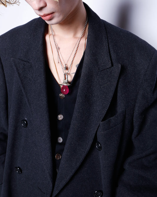 vintage 80-90's Aquascutum double breasted chesterfield wool coat