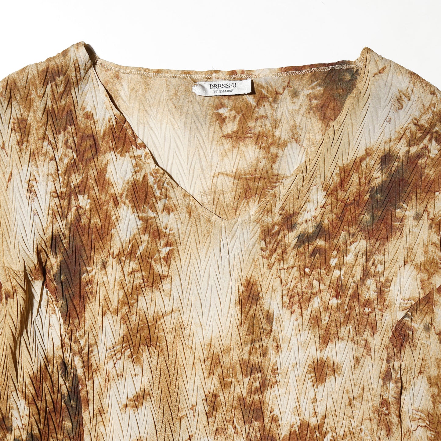 vintage bell sleeve acid chiffon top