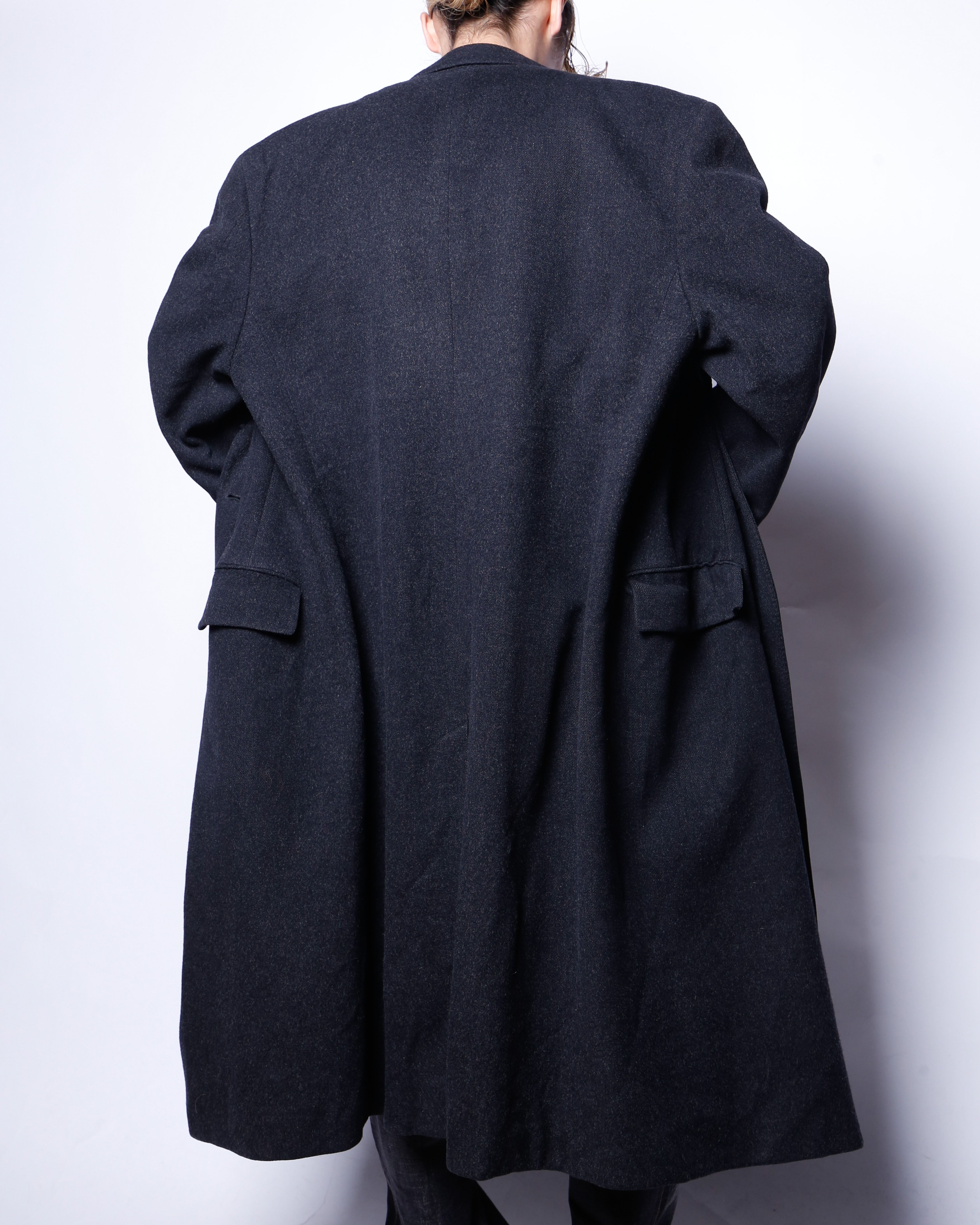 vintage 80-90's Aquascutum double breasted chesterfield wool coat