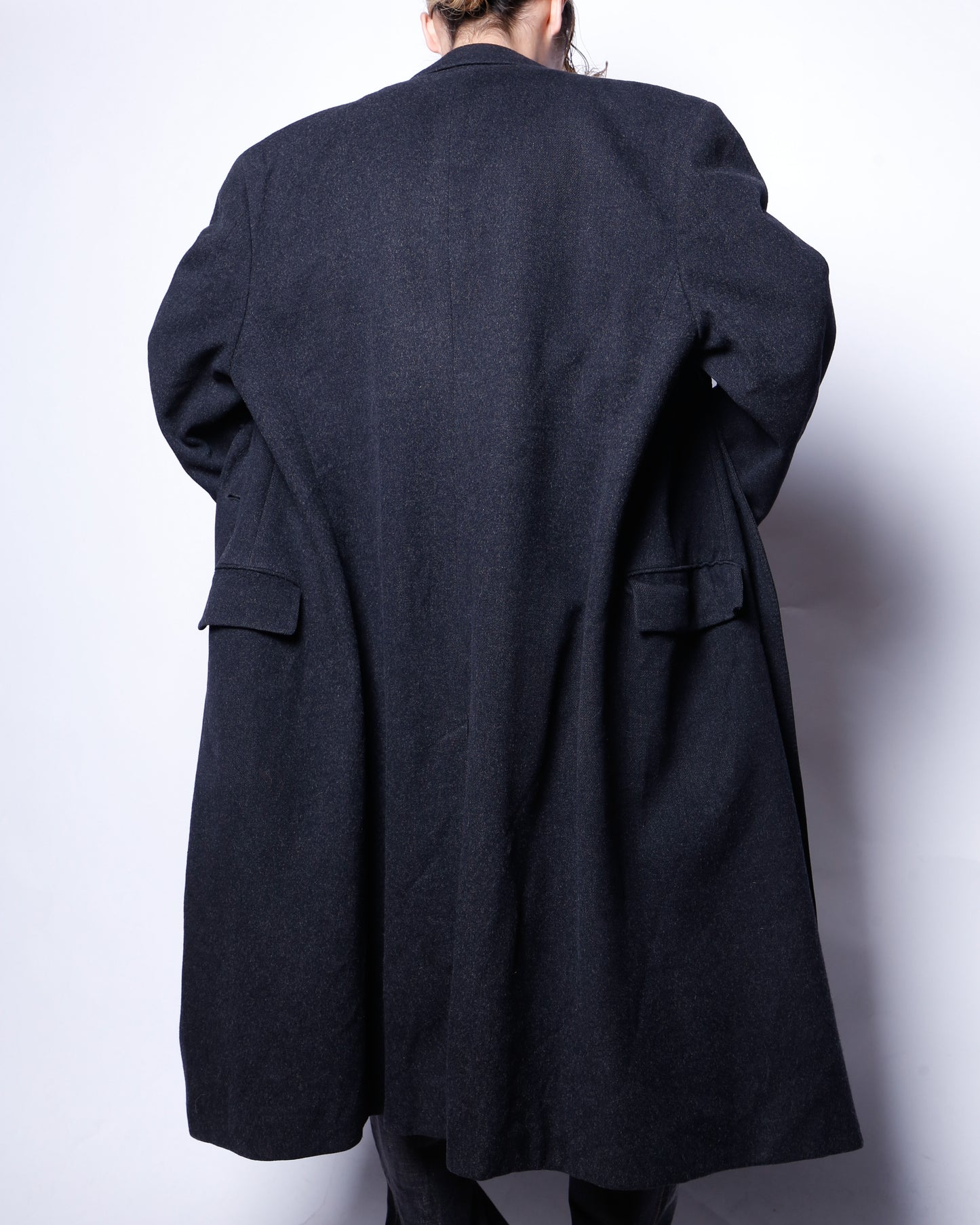 vintage 80-90's Aquascutum double breasted chesterfield wool coat