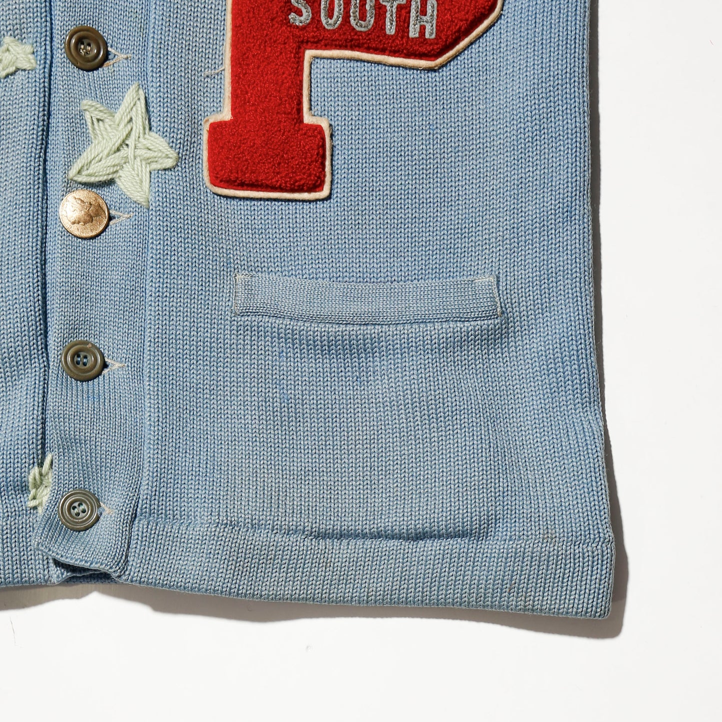 *one-off 50's craft lettered cardigan