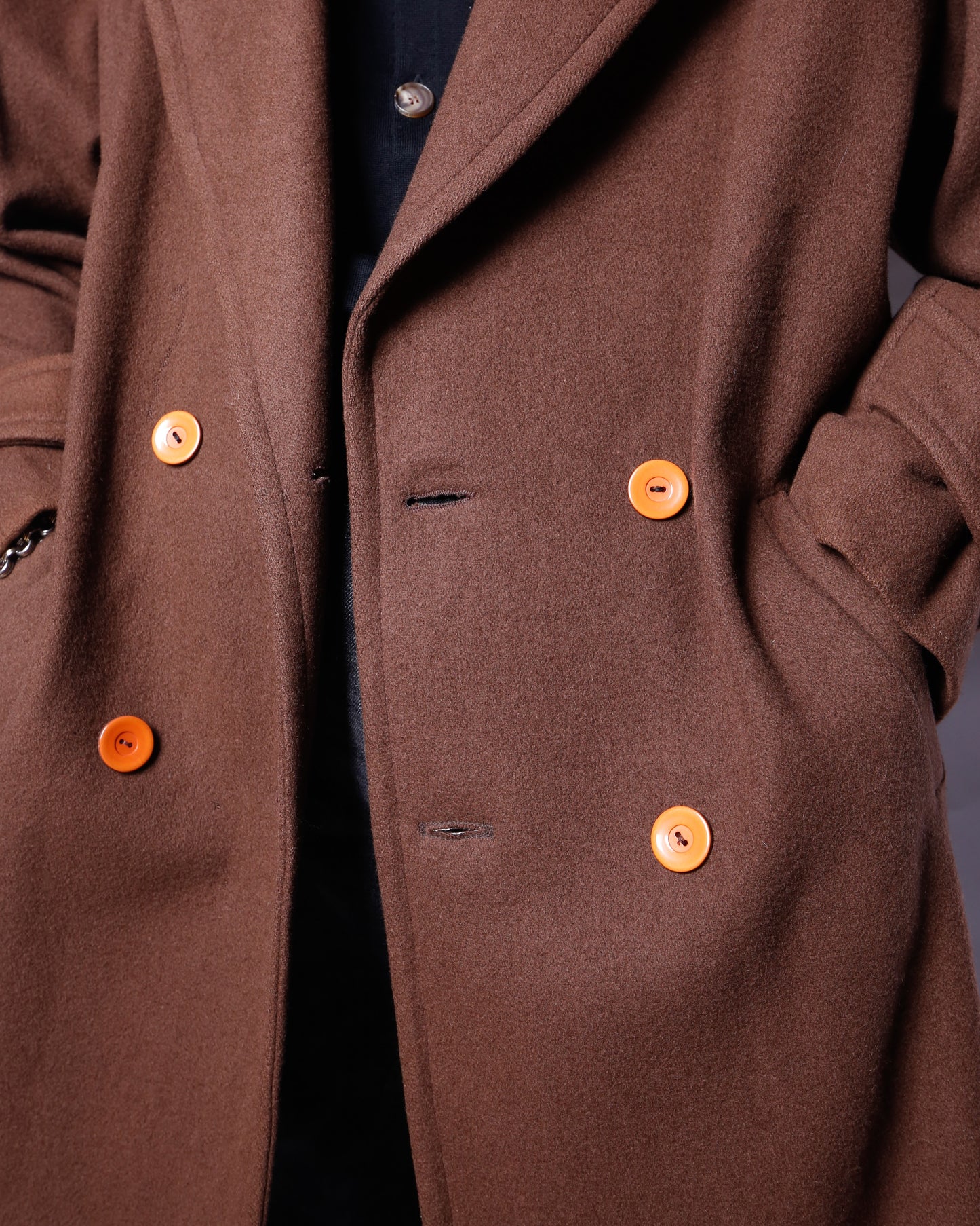 vintage double breasted chesterfield wool coat