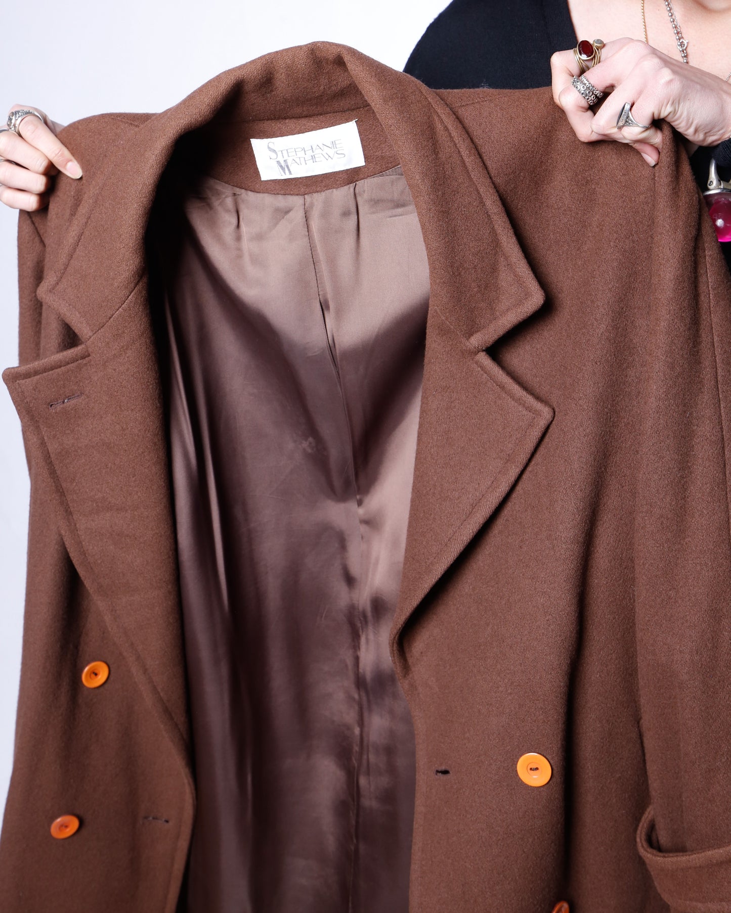 vintage double breasted chesterfield wool coat