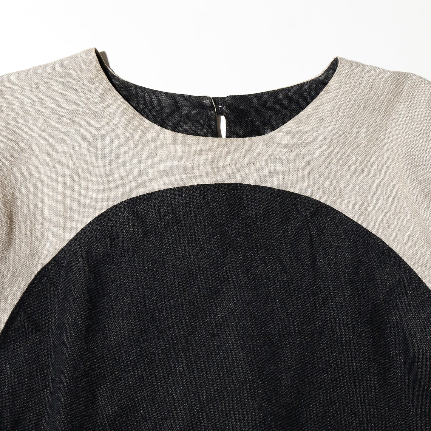 vintage "Eclipse" round linen pullover