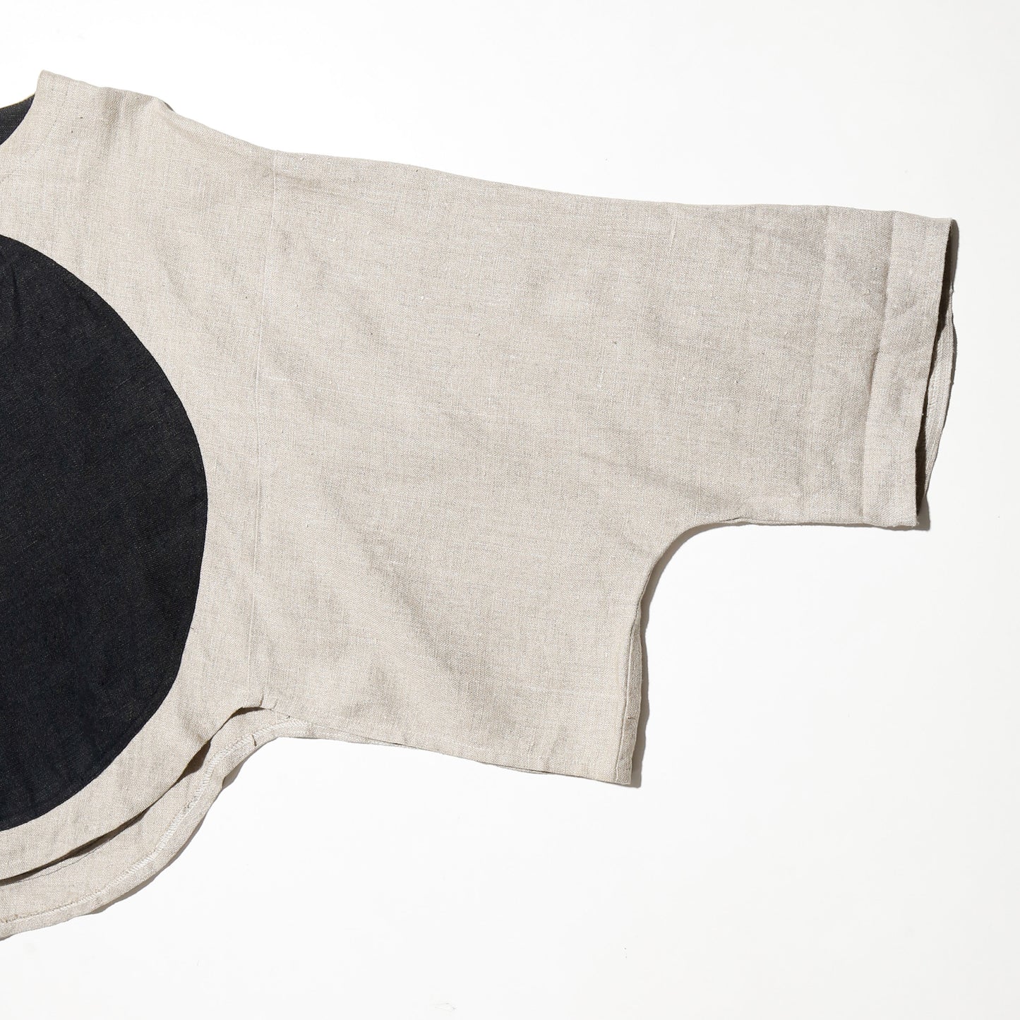 vintage "Eclipse" round linen pullover