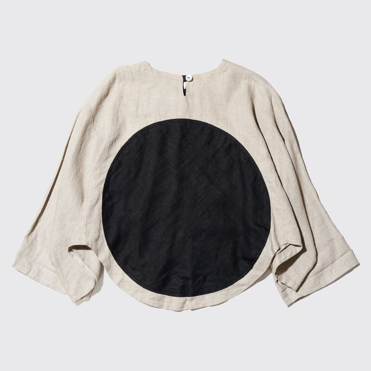vintage "Eclipse" round linen pullover