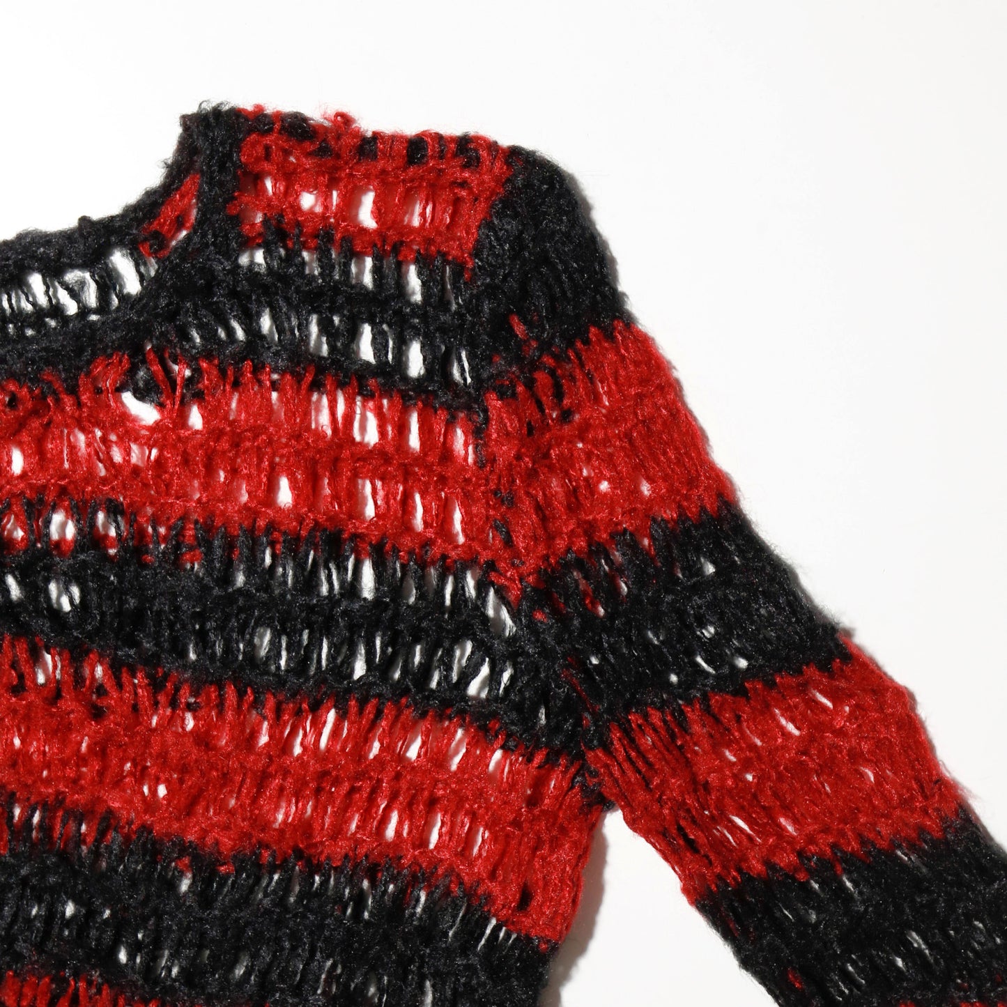 vintage fish net border sweater