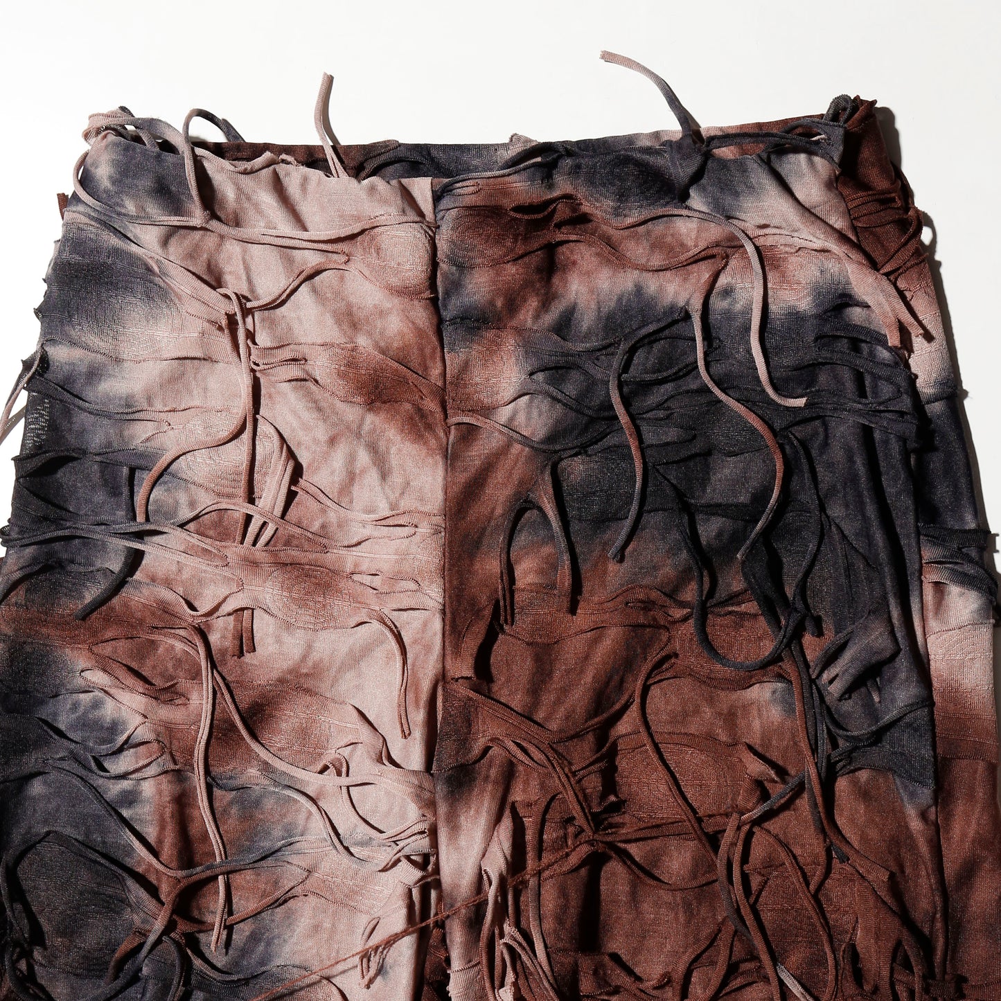 vintage acid ripped flare trousers