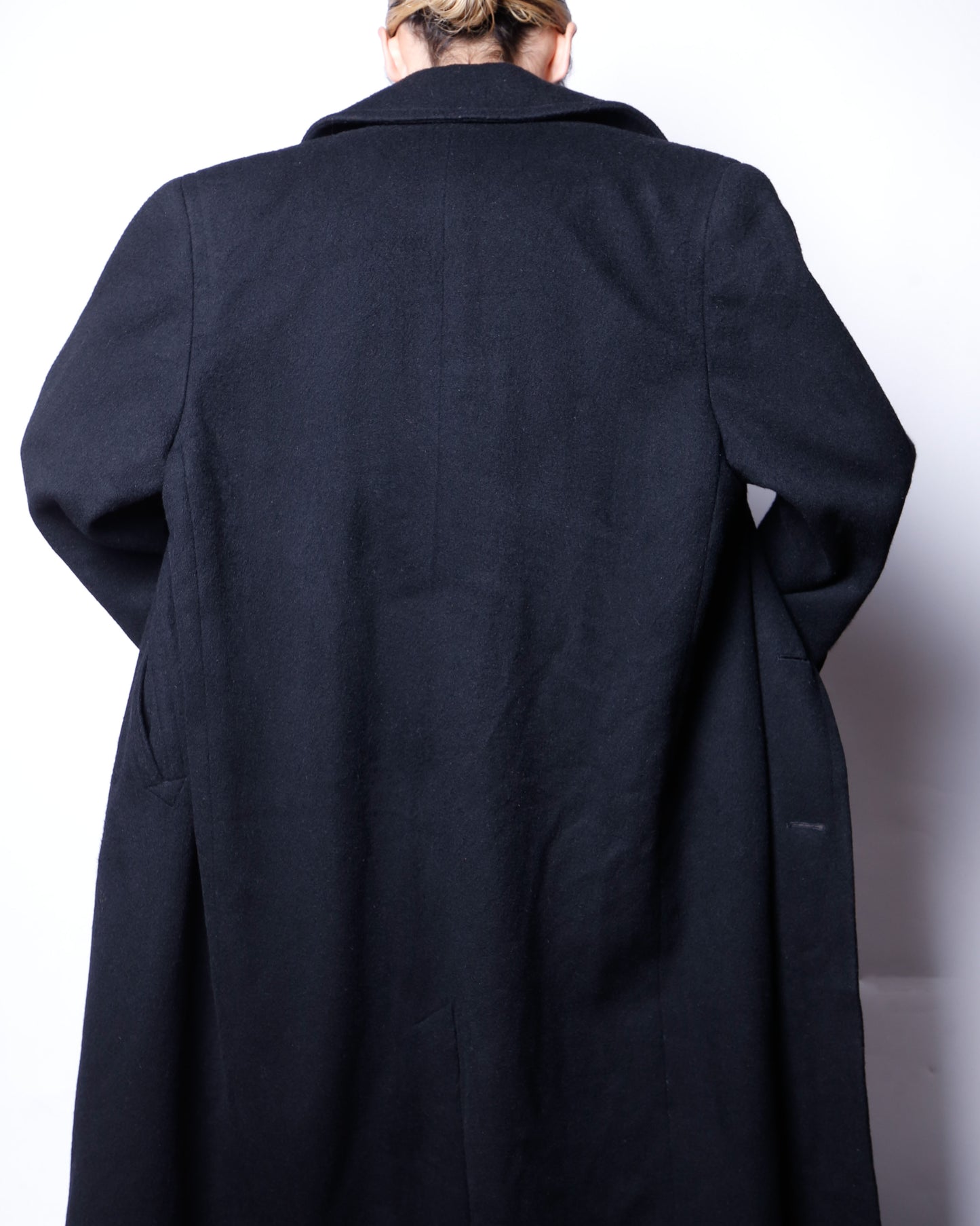 vintage perry ellis double breasted napoleon long coat