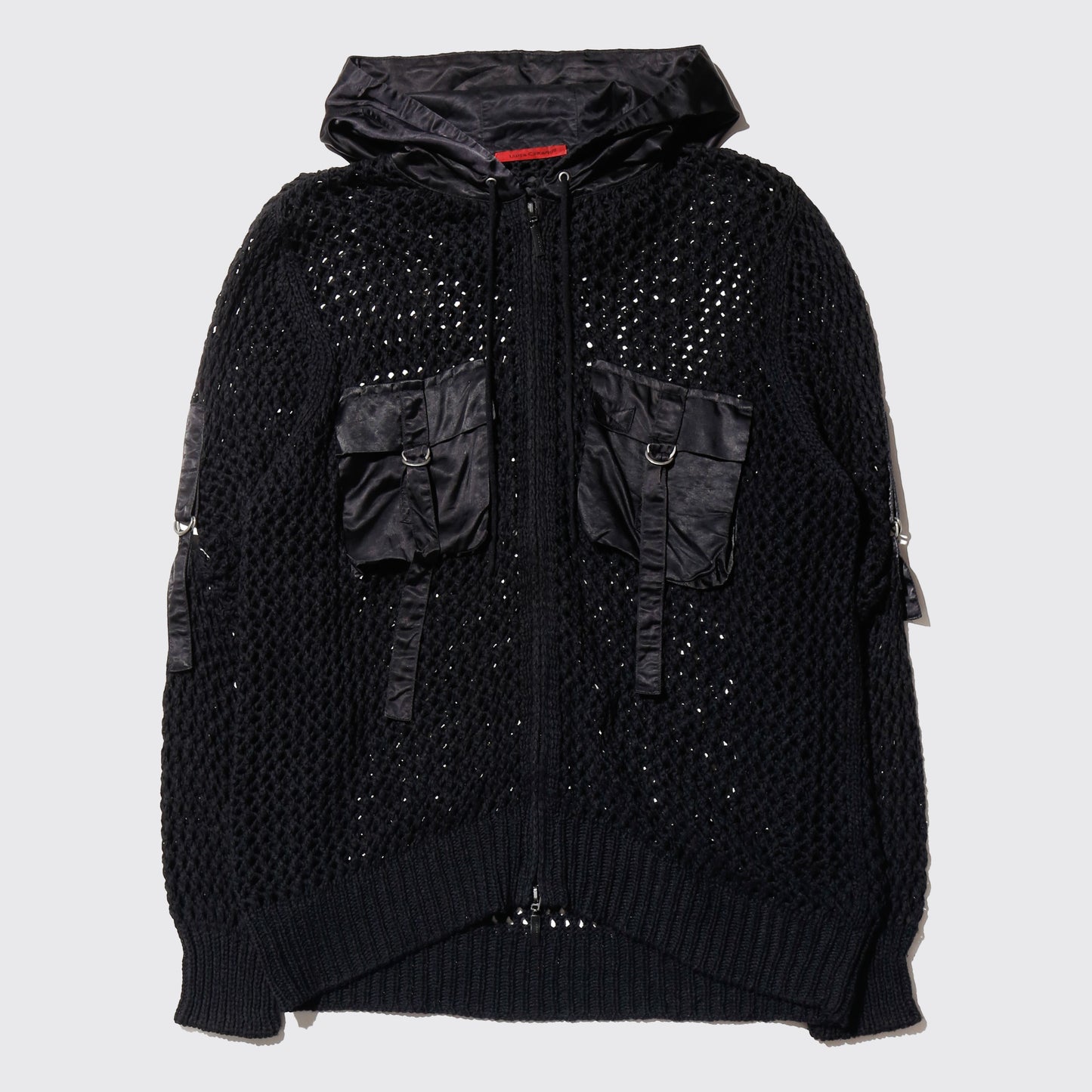 vintage luisa ceranu hybrid mesh hoodie