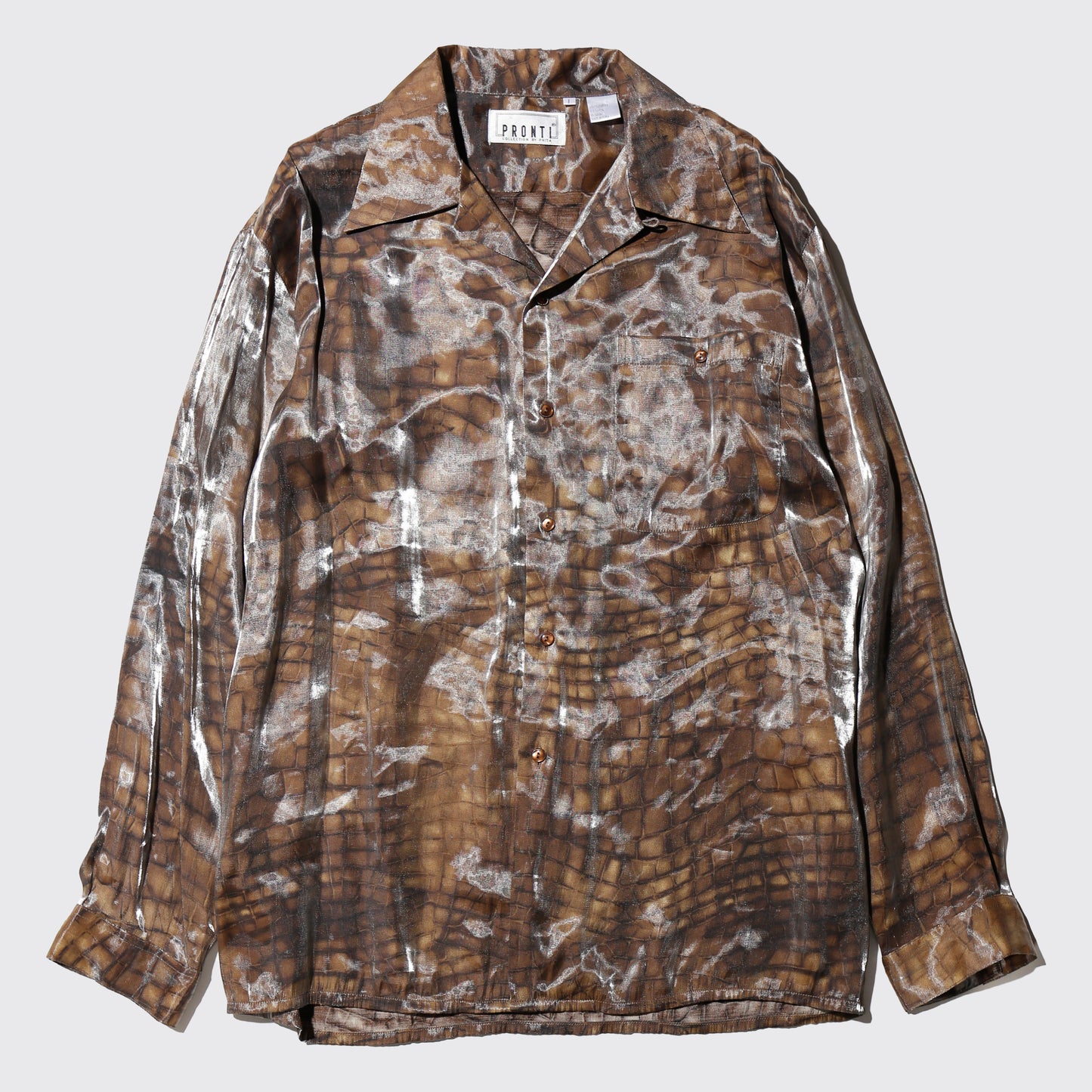 vintage shinny animal loose shirt