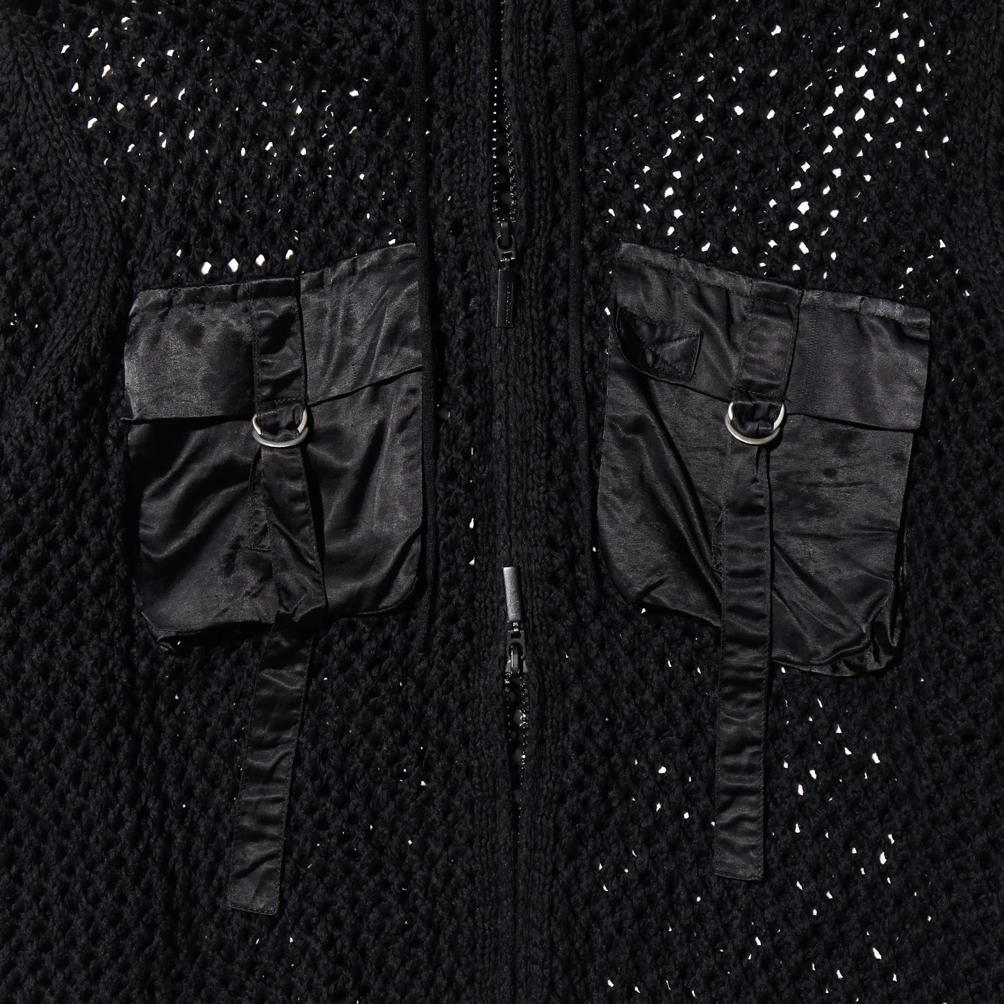 vintage luisa ceranu hybrid mesh hoodie