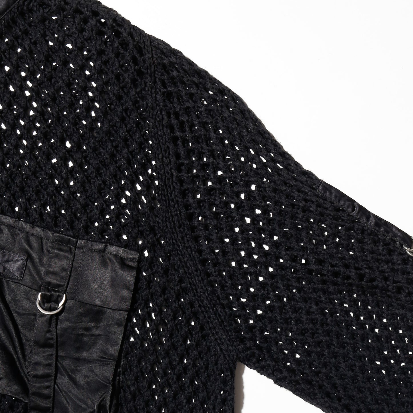 vintage luisa ceranu hybrid mesh hoodie