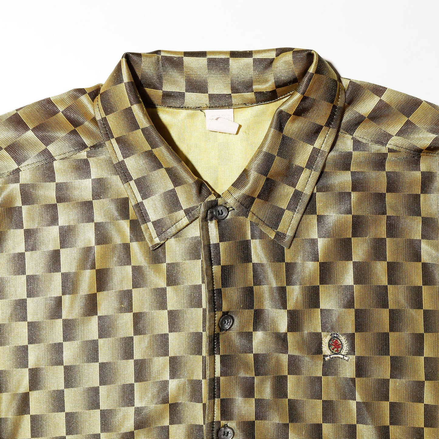 vintage shadow checker h/s shirt