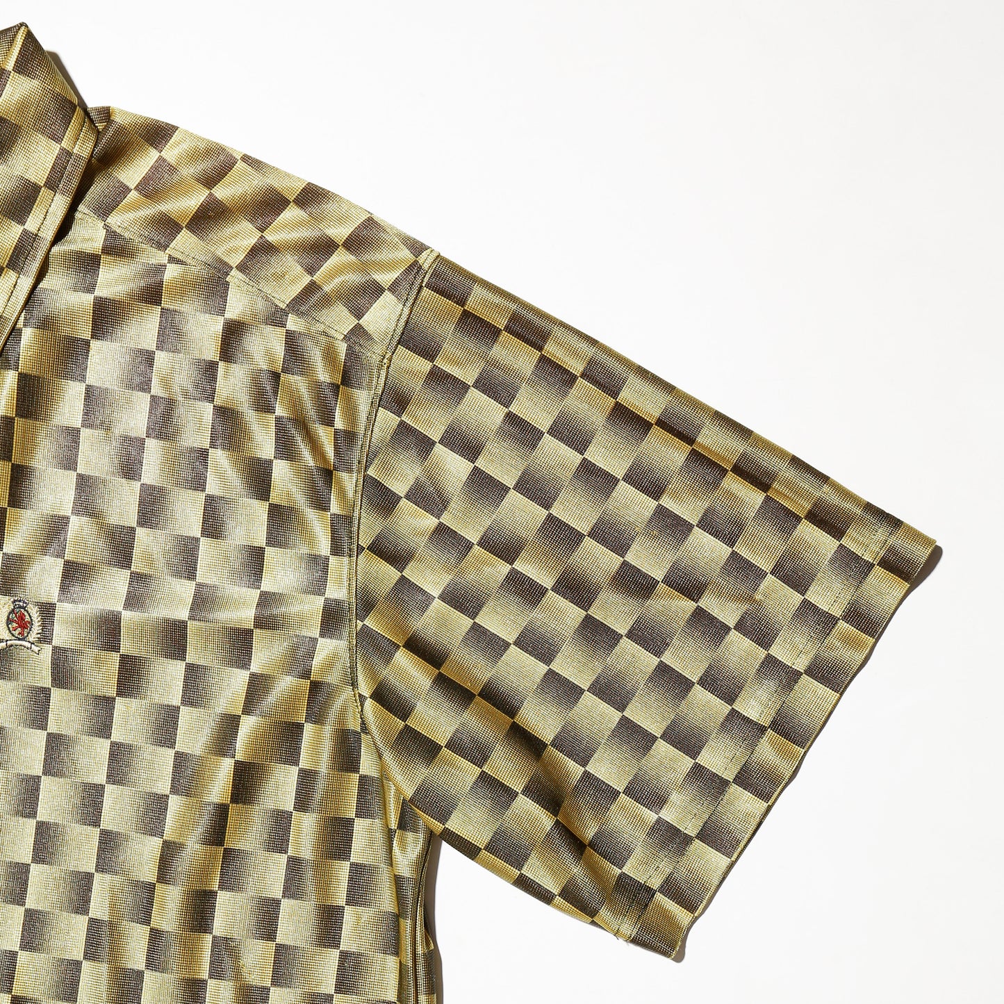 vintage shadow checker h/s shirt