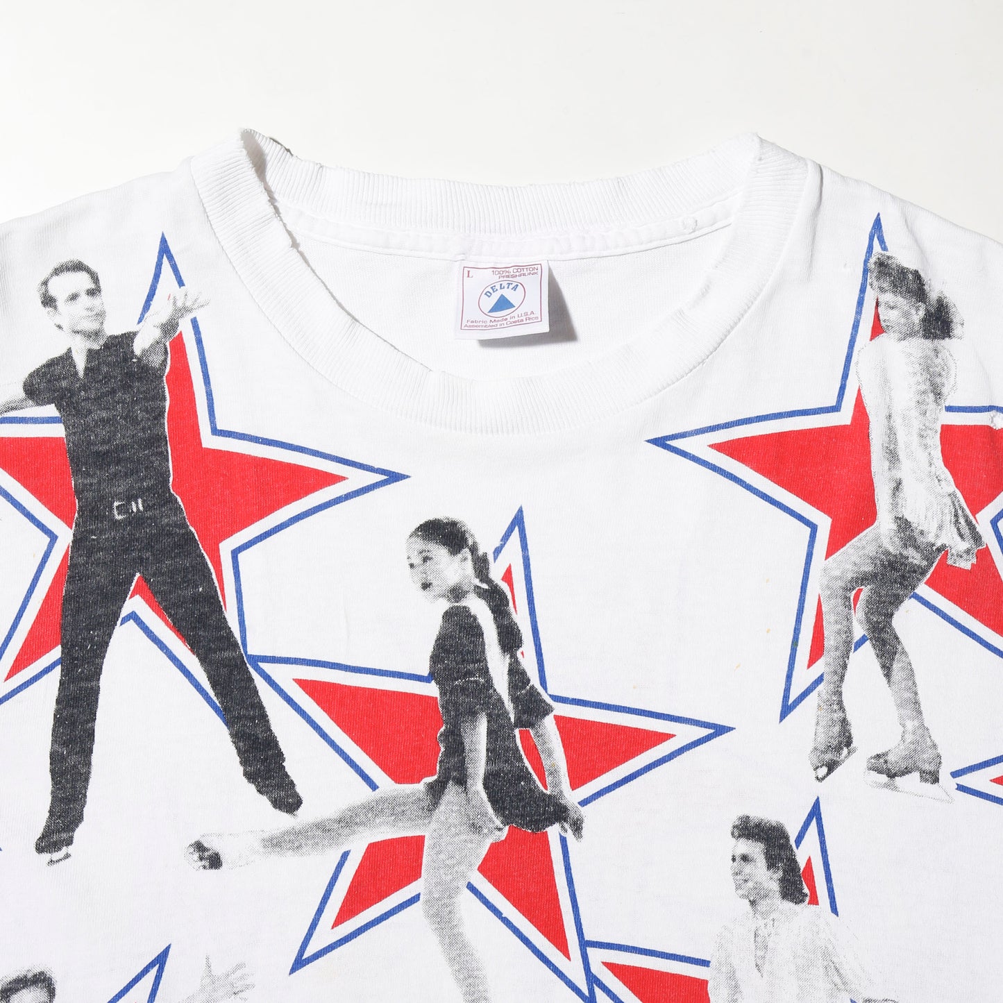 vintage 1996's  world figure skating championship broken t-shirt
