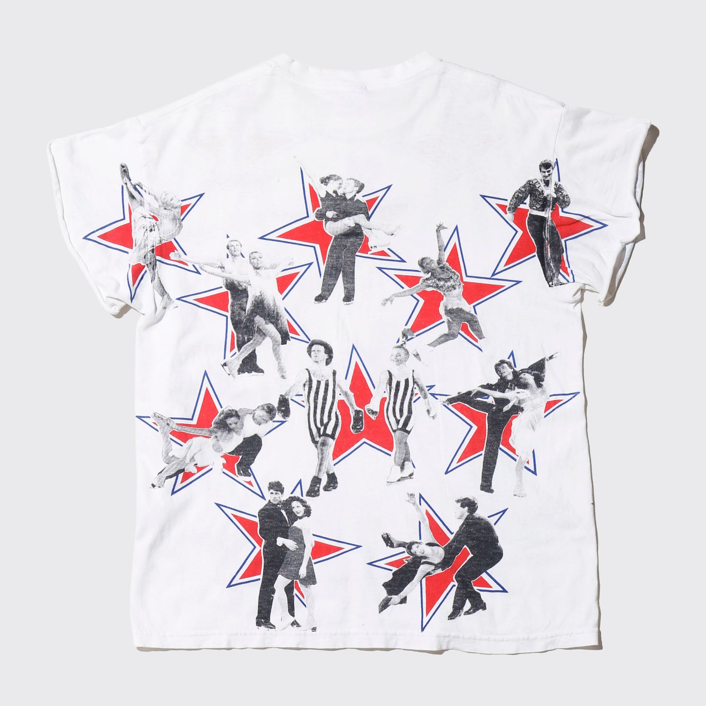 vintage 1996's  world figure skating championship broken t-shirt
