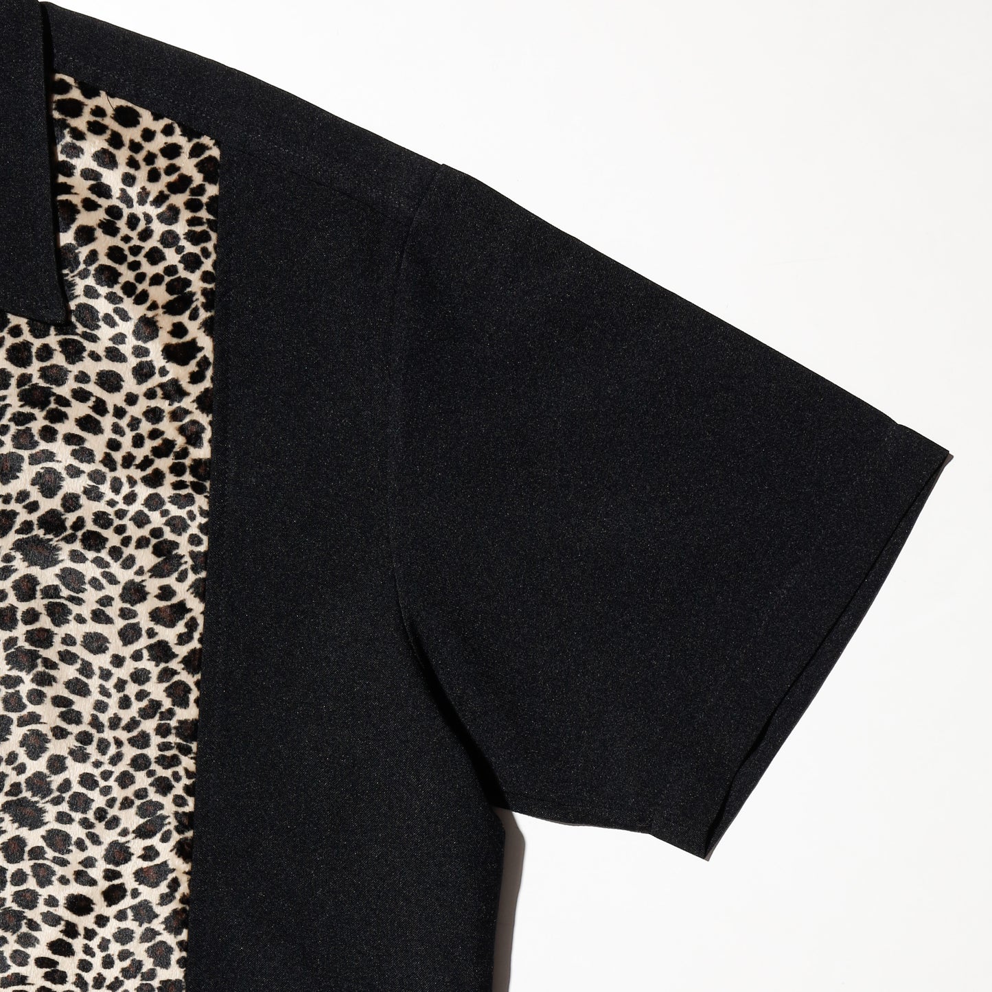 vintage leopard stripe bowling h/s shirt