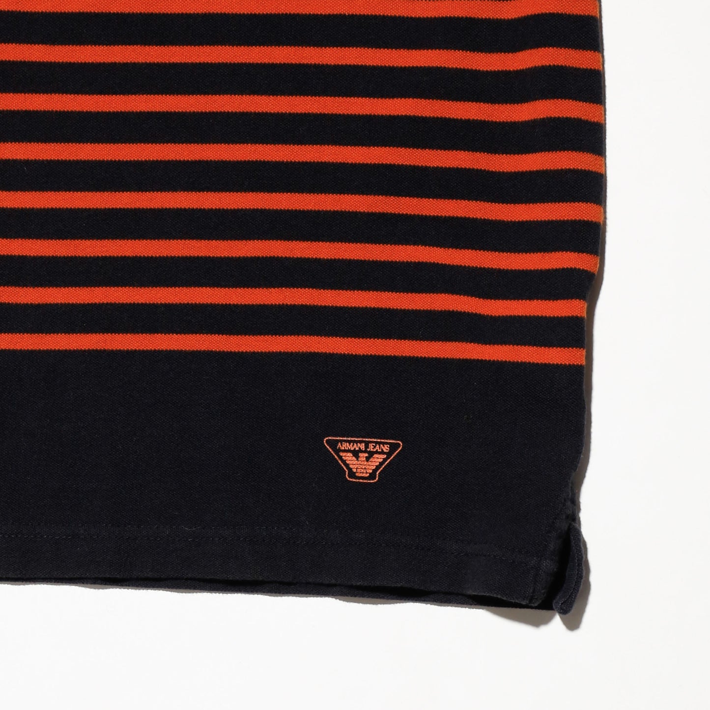 vintage armani jeans border polo h/s