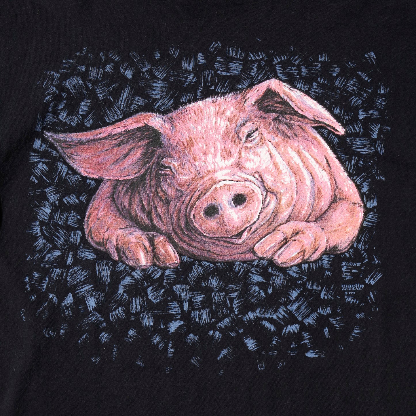 vintage 90's pig t-shirt