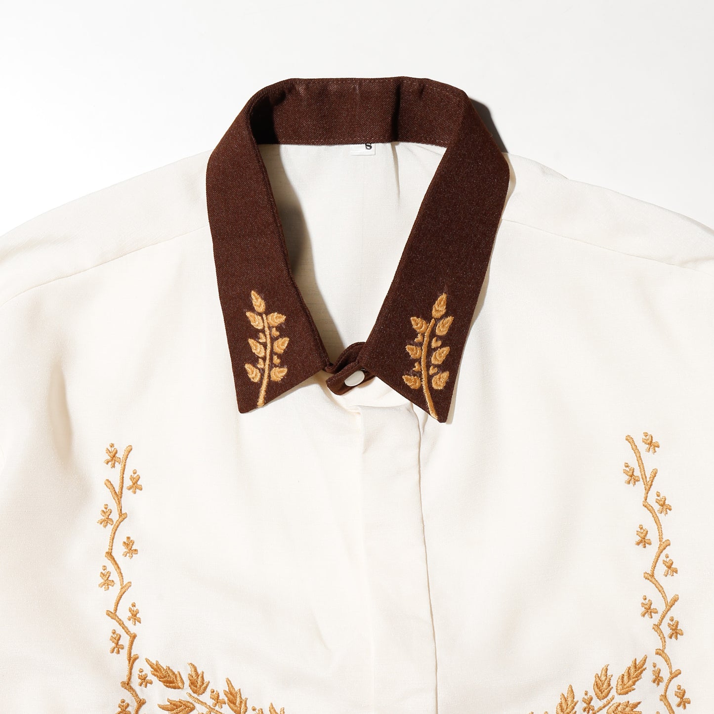 vintage broderied dress shirt