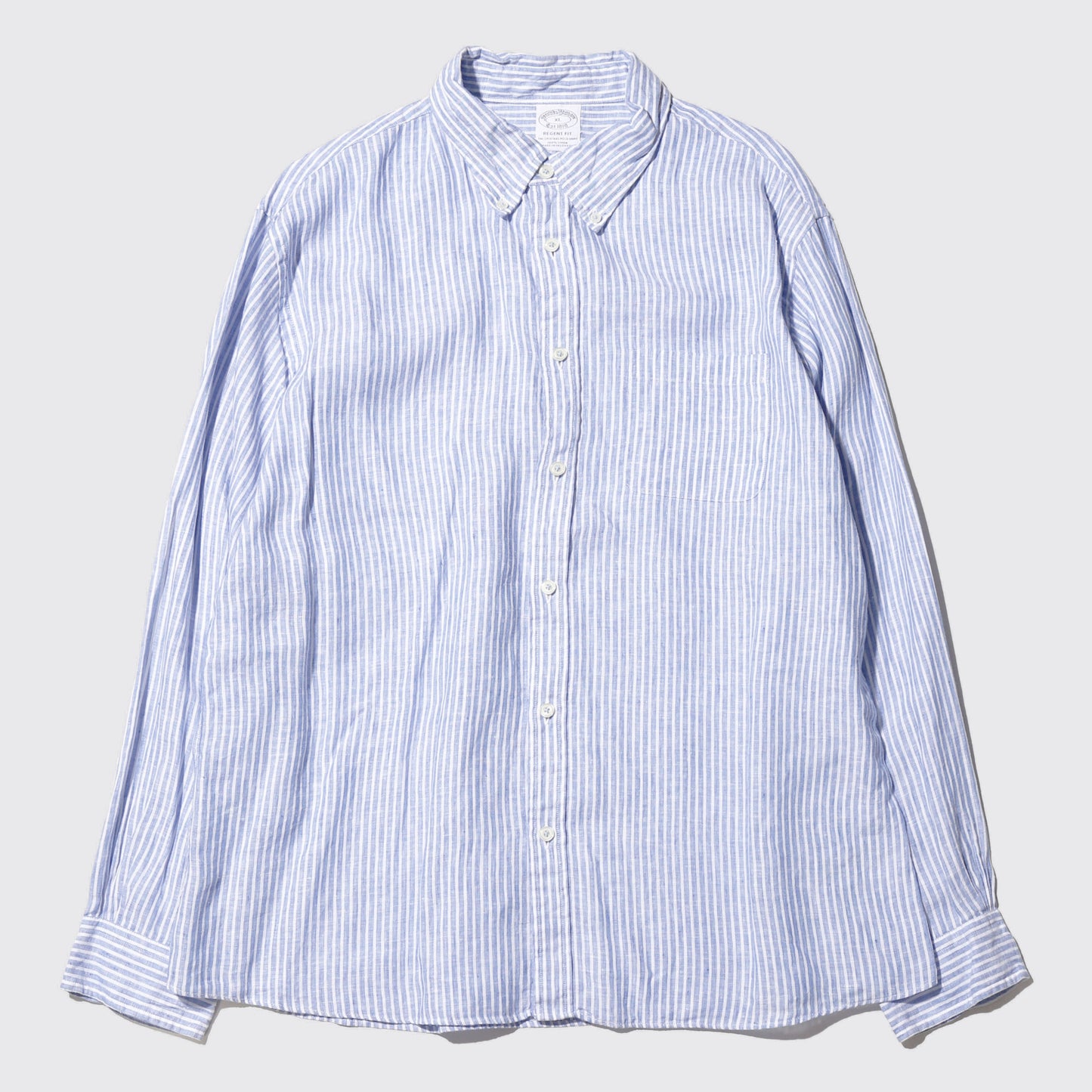 vintage Brooks brothers stripe linen loose shirt