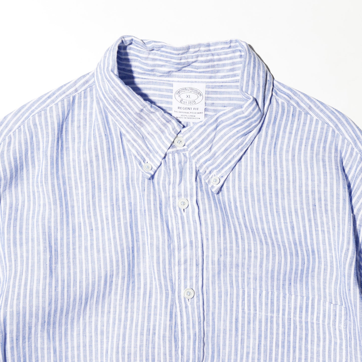 vintage Brooks brothers stripe linen loose shirt