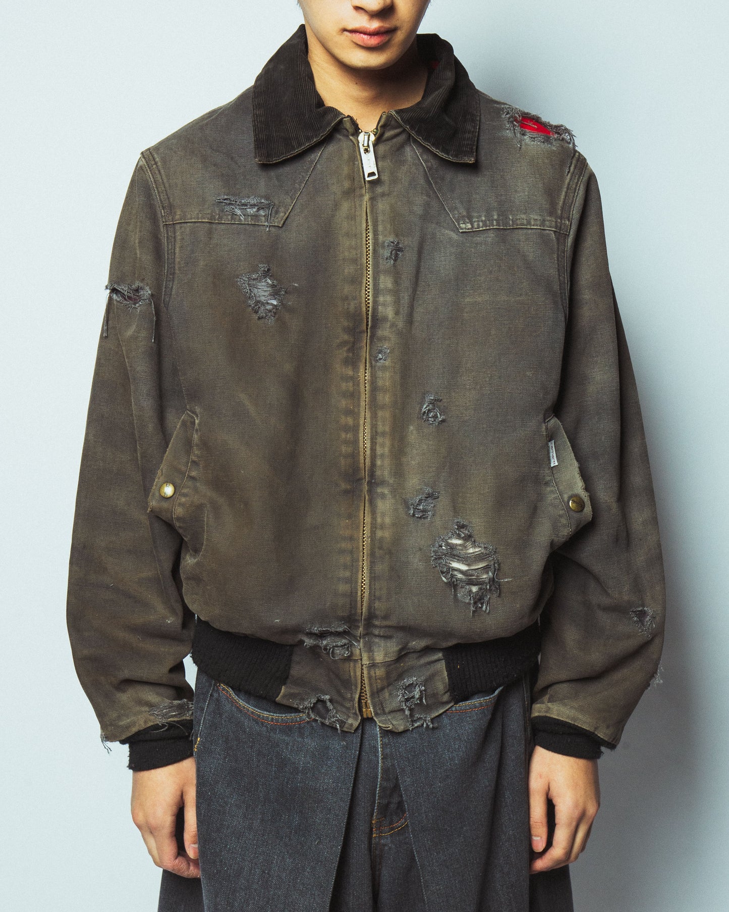 vintage 90's carhartt santa fe broken jacket