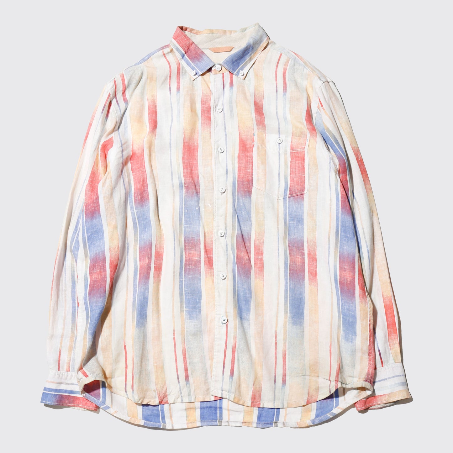 vintage tommy bahama watery stripe linen shirt