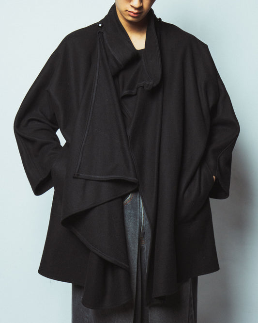 vintage drape wool coat