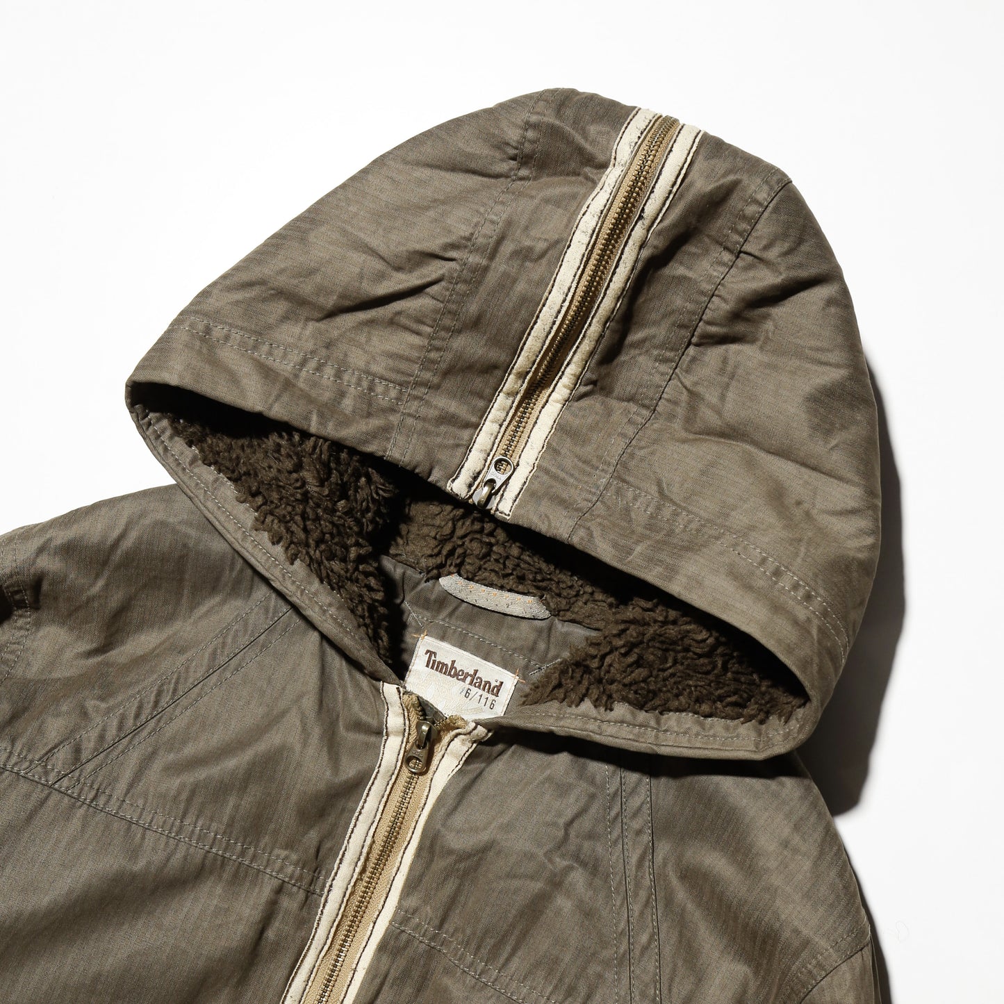 vintage 00's timberland separate hooded jacket
