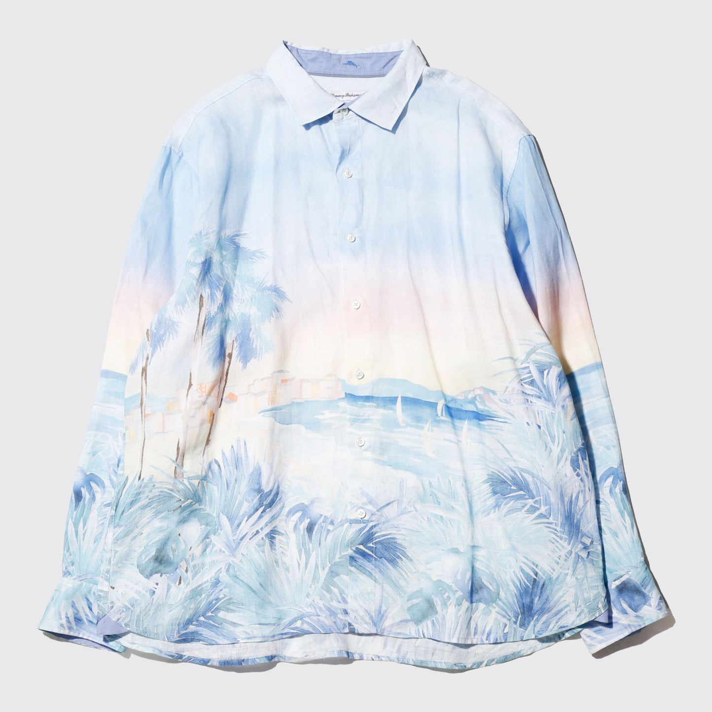 vintage tommy bahama vacances linen loose shirt