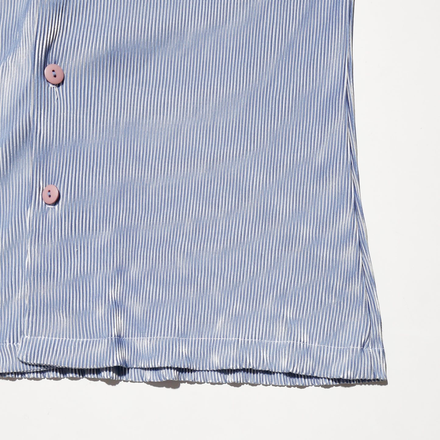 vintage pleats open collar shirt