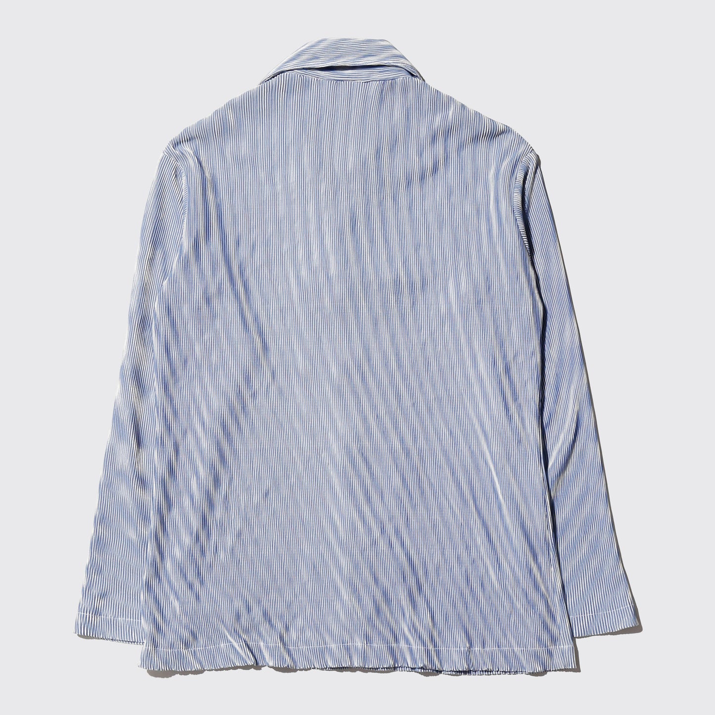 vintage pleats open collar shirt