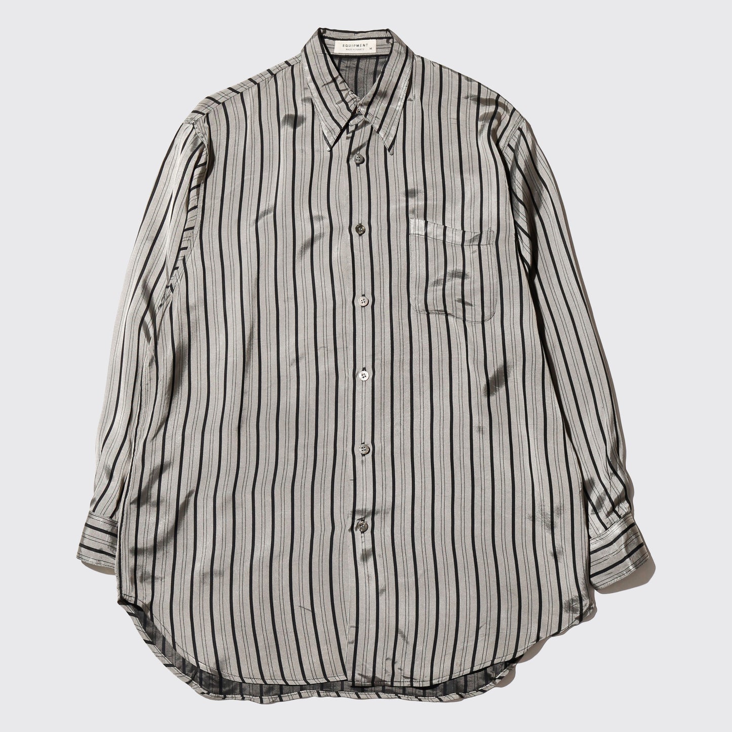 vintage euro metalic stripe shirt