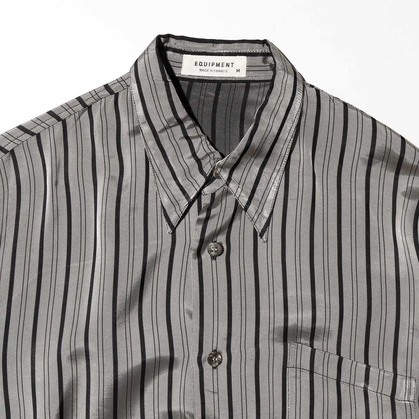 vintage euro metalic stripe shirt