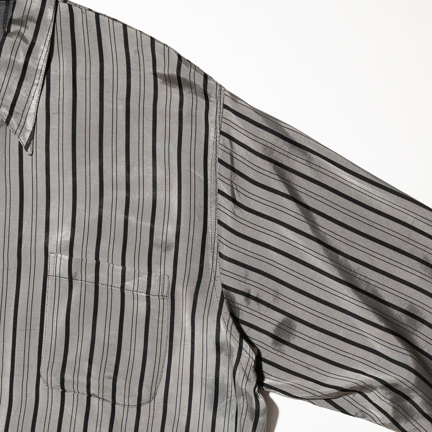 vintage euro metalic stripe shirt
