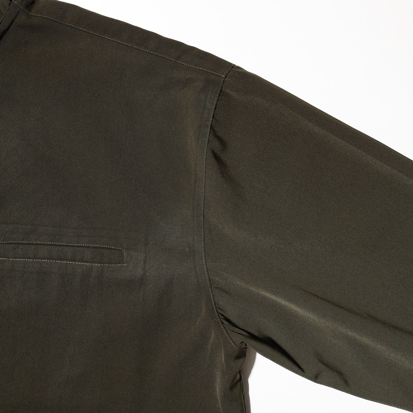 *one-off cropped bowtie gabardine shirt