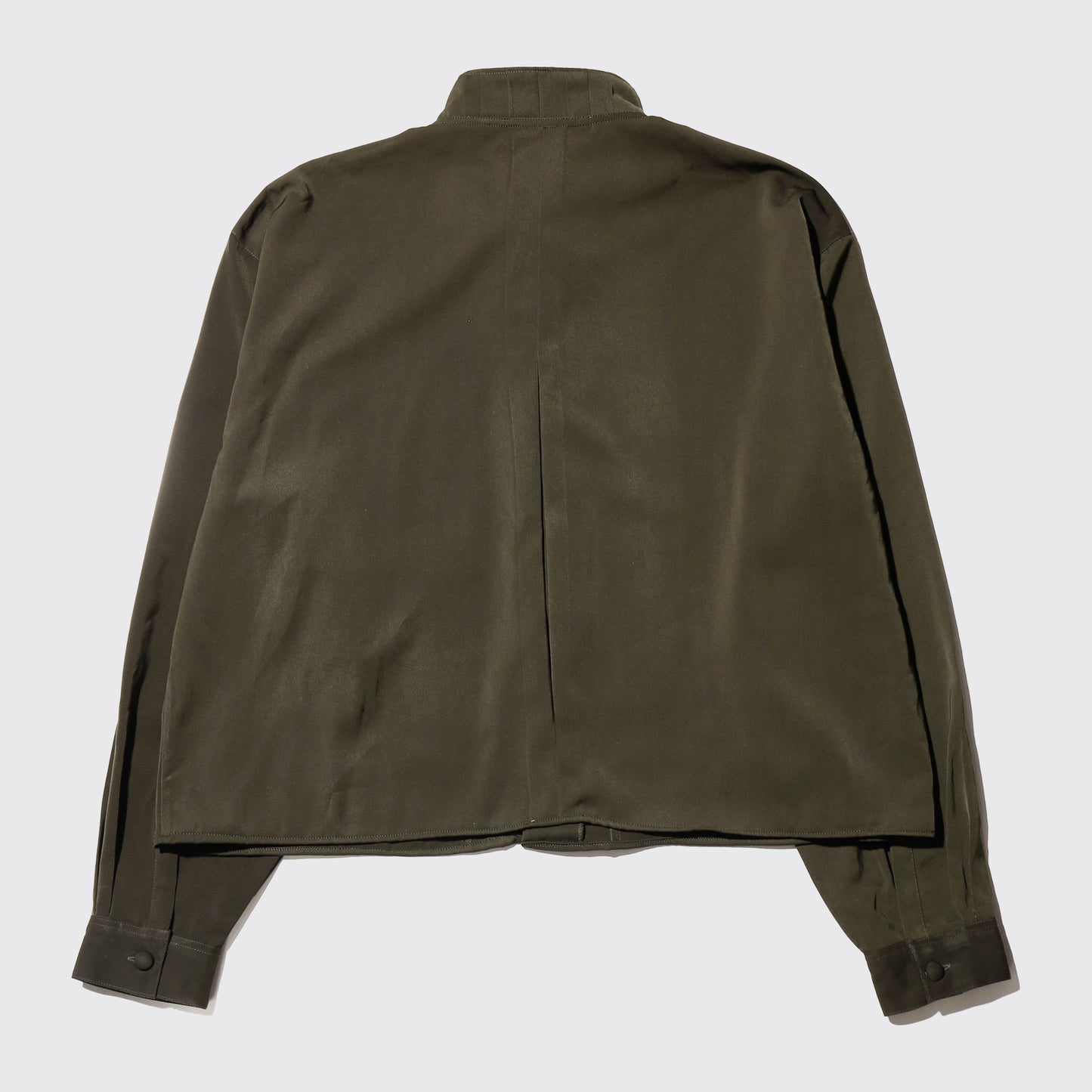 *one-off cropped bowtie gabardine shirt