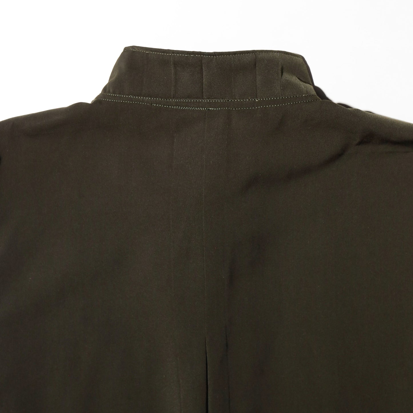 *one-off cropped bowtie gabardine shirt