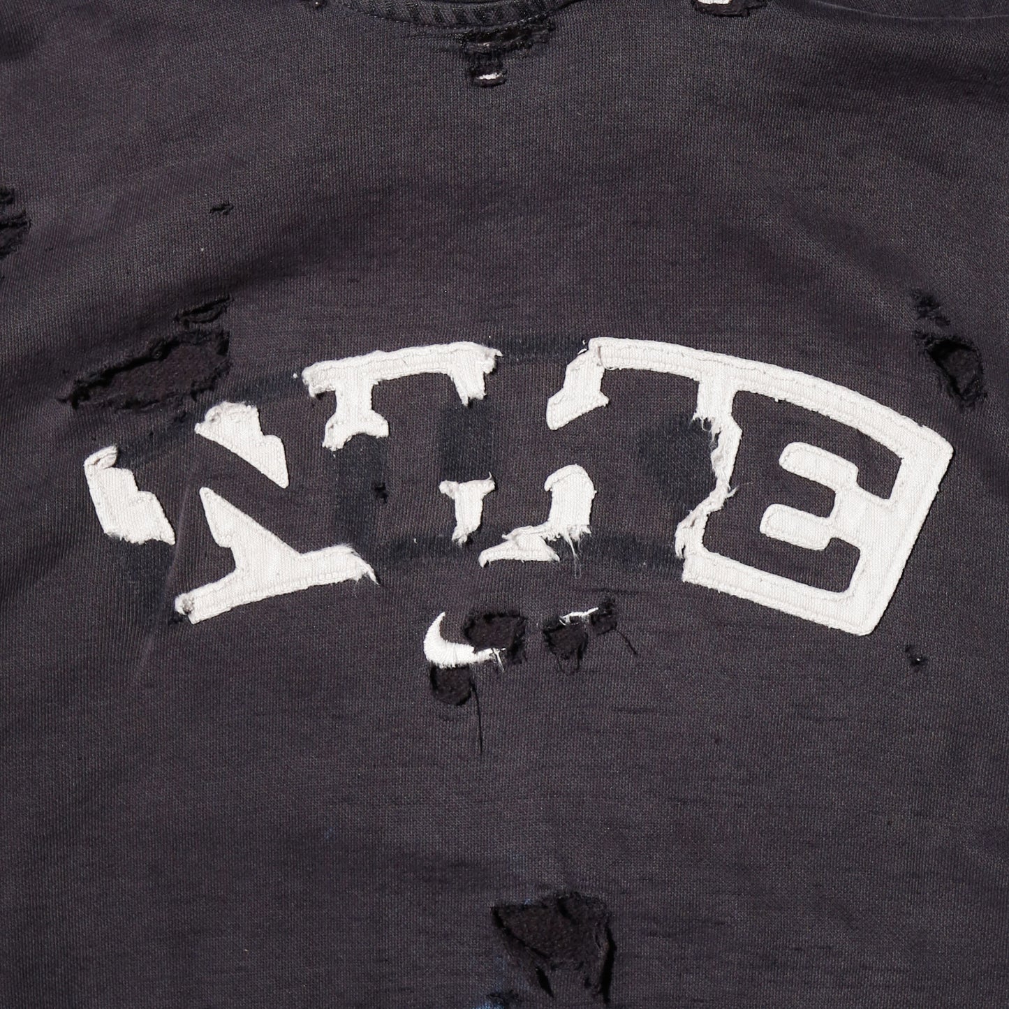 *one-off 00's nike broken hoodie