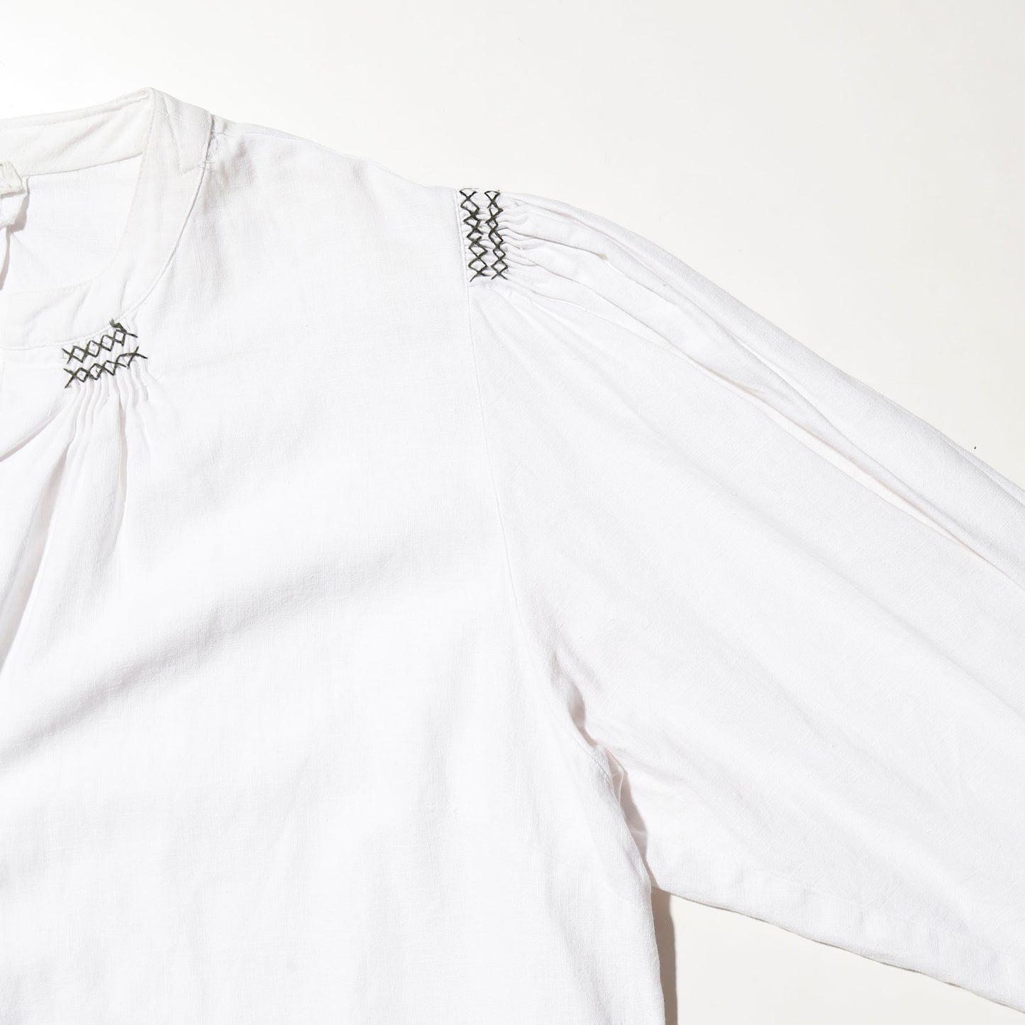 vintage euro smocking folklore shirt
