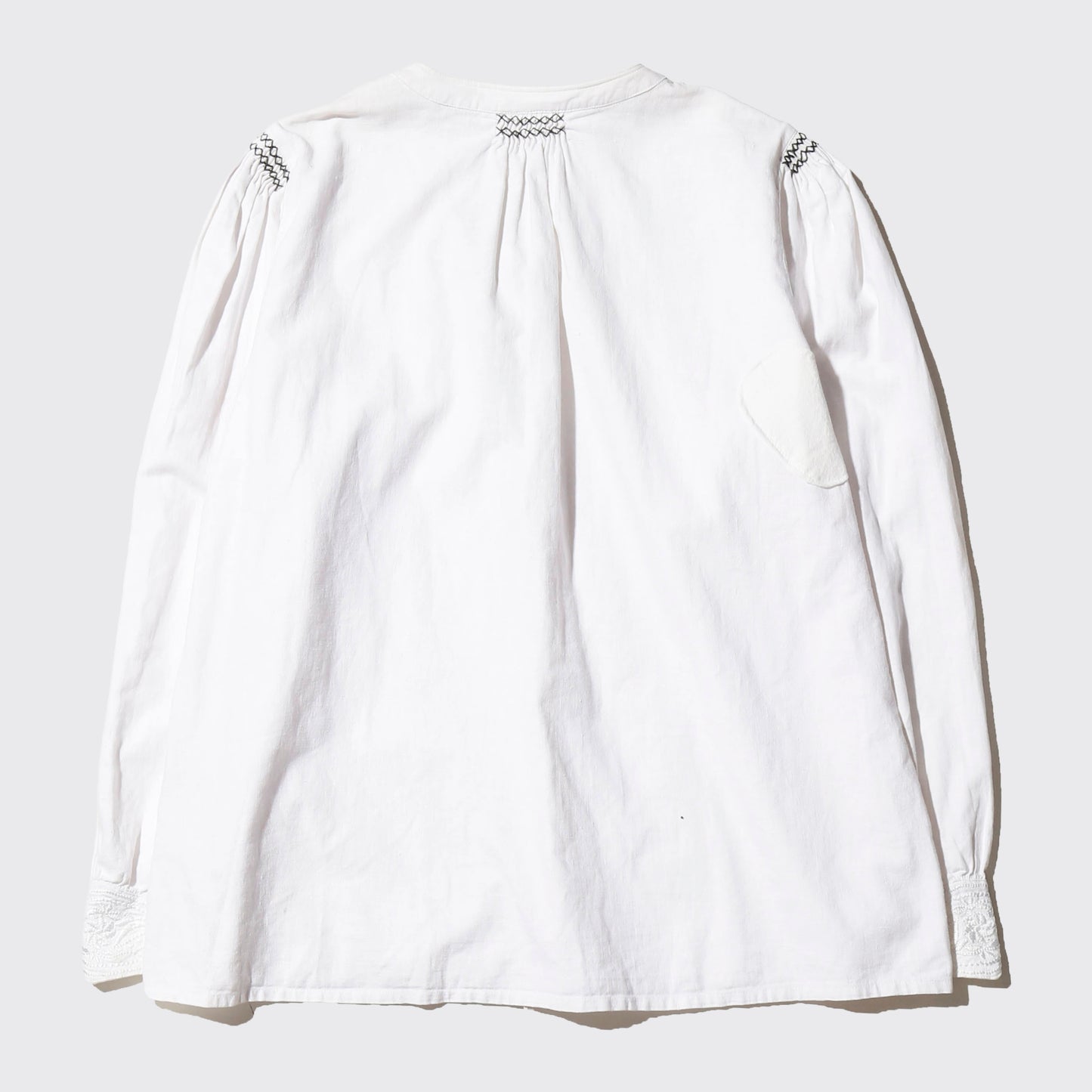vintage euro smocking folklore shirt