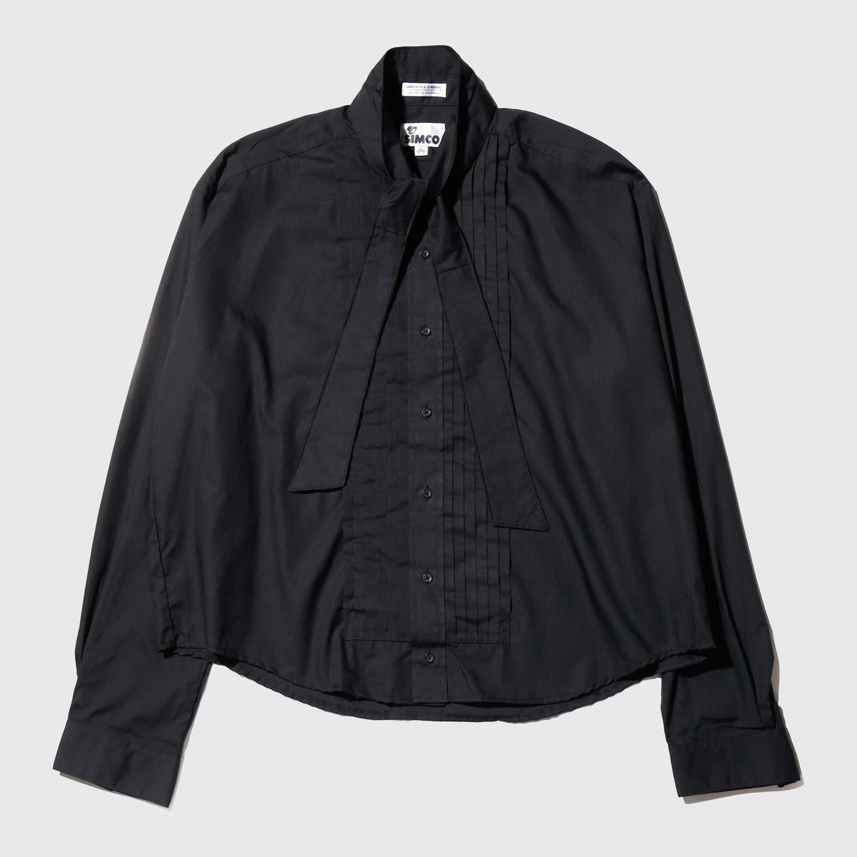 *one-off cropped bowtie dress shirt