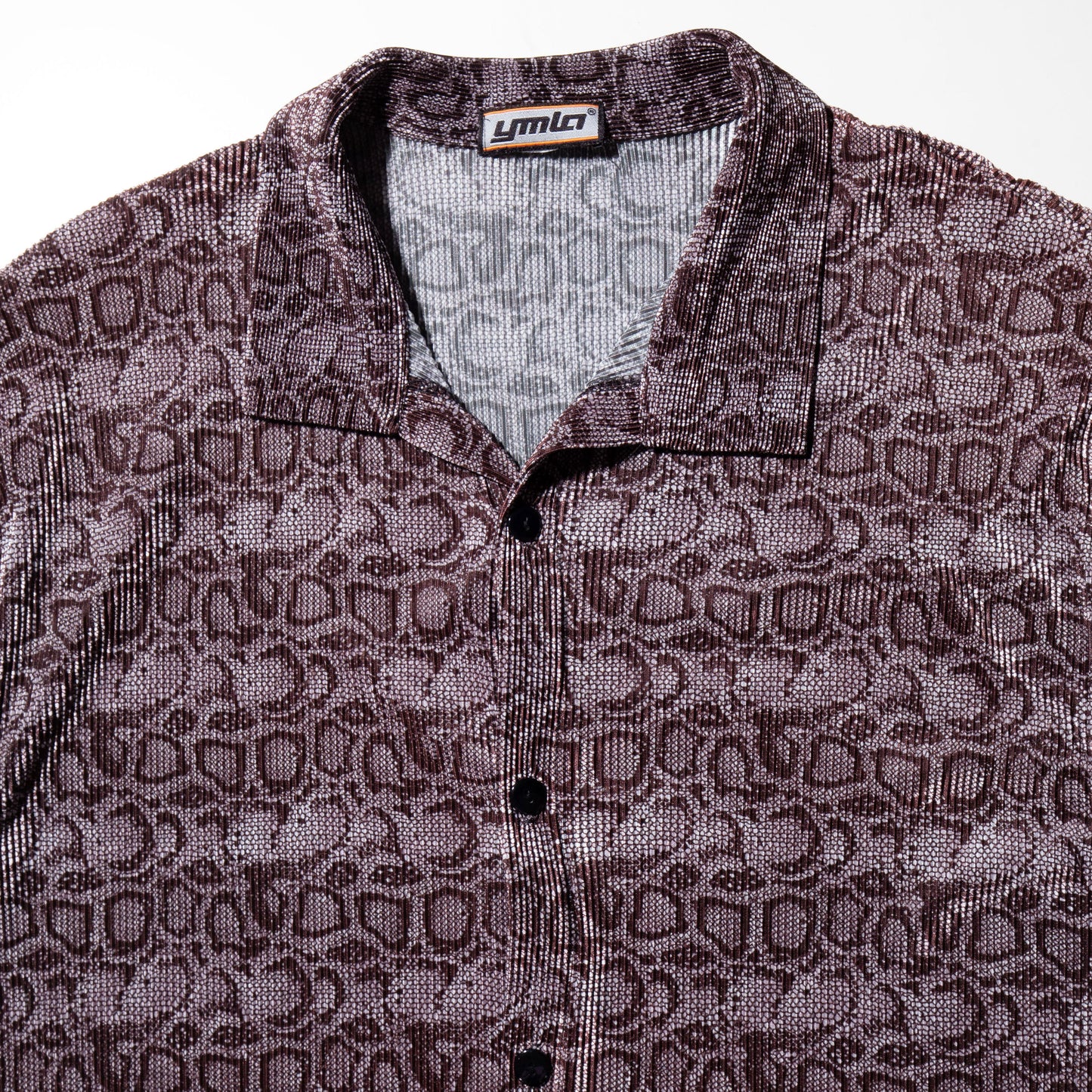 vintage 90's ymlo leopard h/s shirt