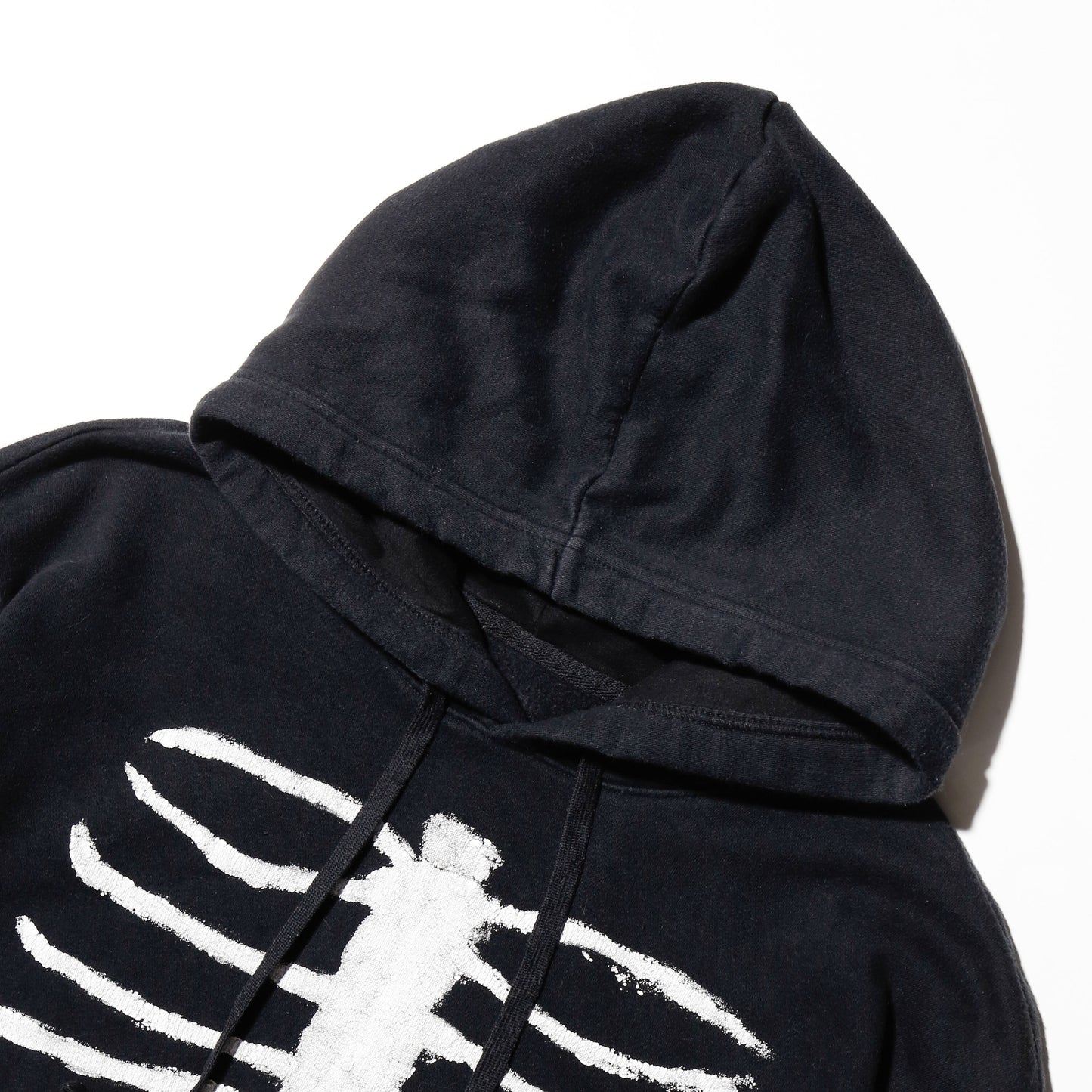 vintage skeleton hand painted hoodie